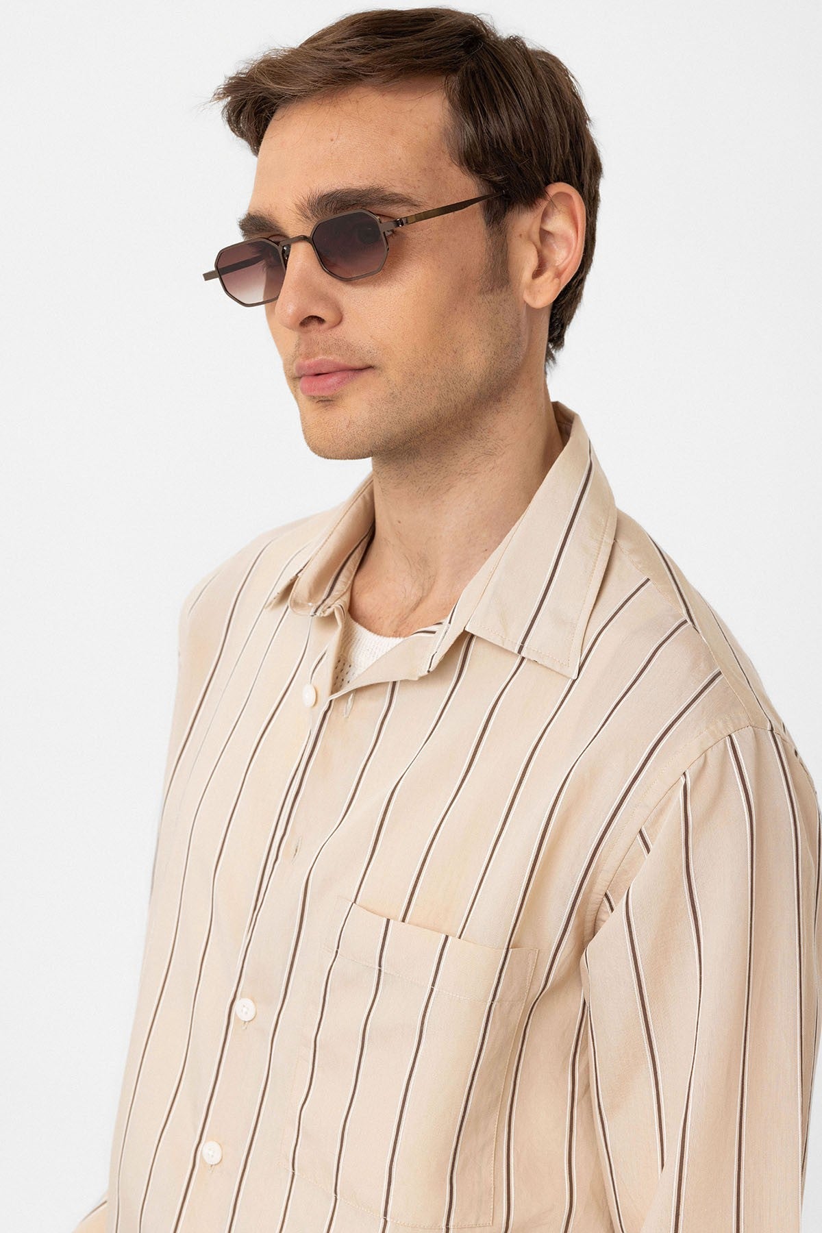 Antioch Contrast-Striped Men's Shirt