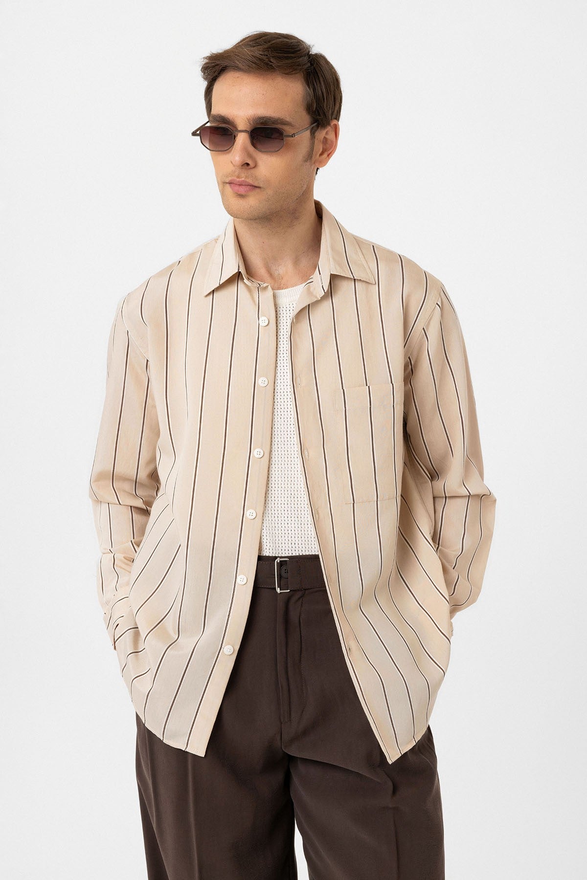 Antioch Contrast-Striped Men's Shirt