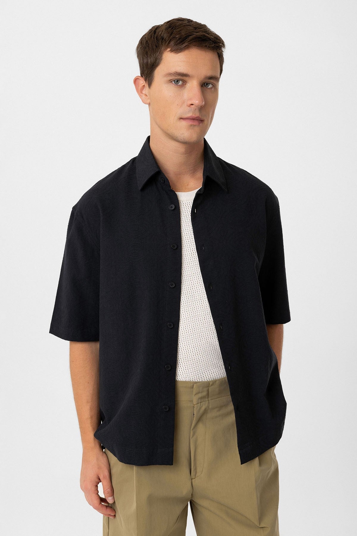 Antioch Cotton Relaxed Short-Sleeve Men's Shirt