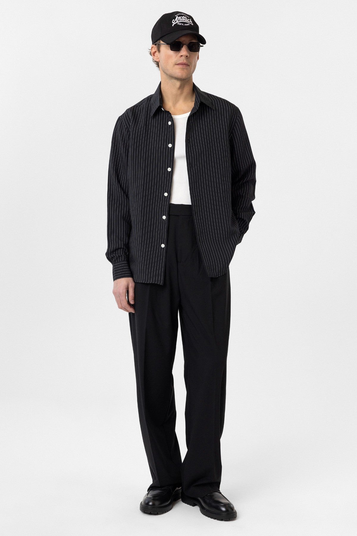 Antioch Modal Fabric Relaxed-Fit Striped Men's Shirt