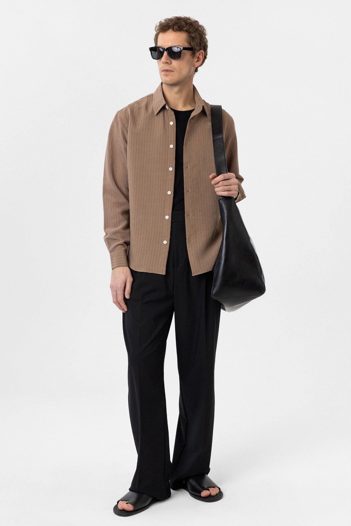 Antioch Modal Fabric Relaxed-Fit Striped Men's Shirt