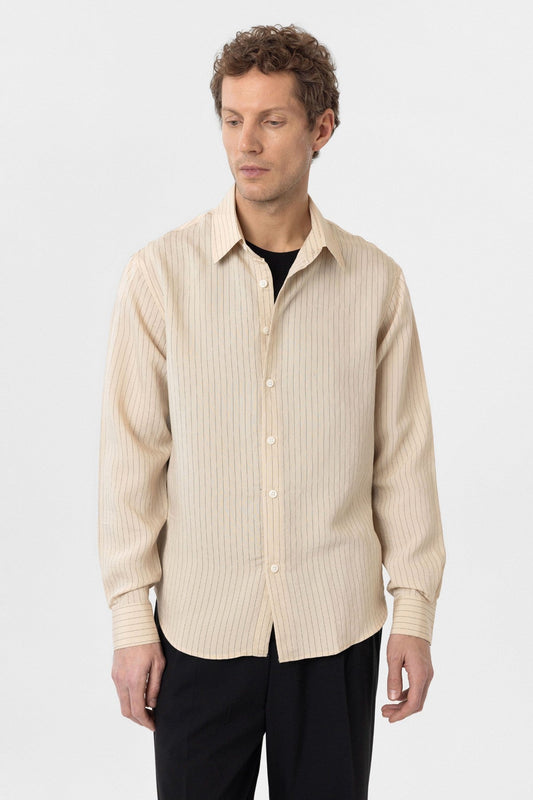 Antioch Modal Fabric Relaxed-Fit Striped Men's Shirt