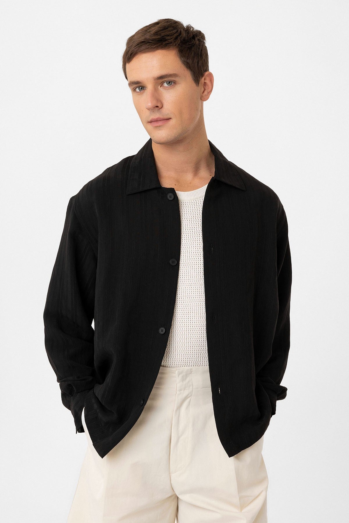 Antioch Oversized Textured Men's Shirt