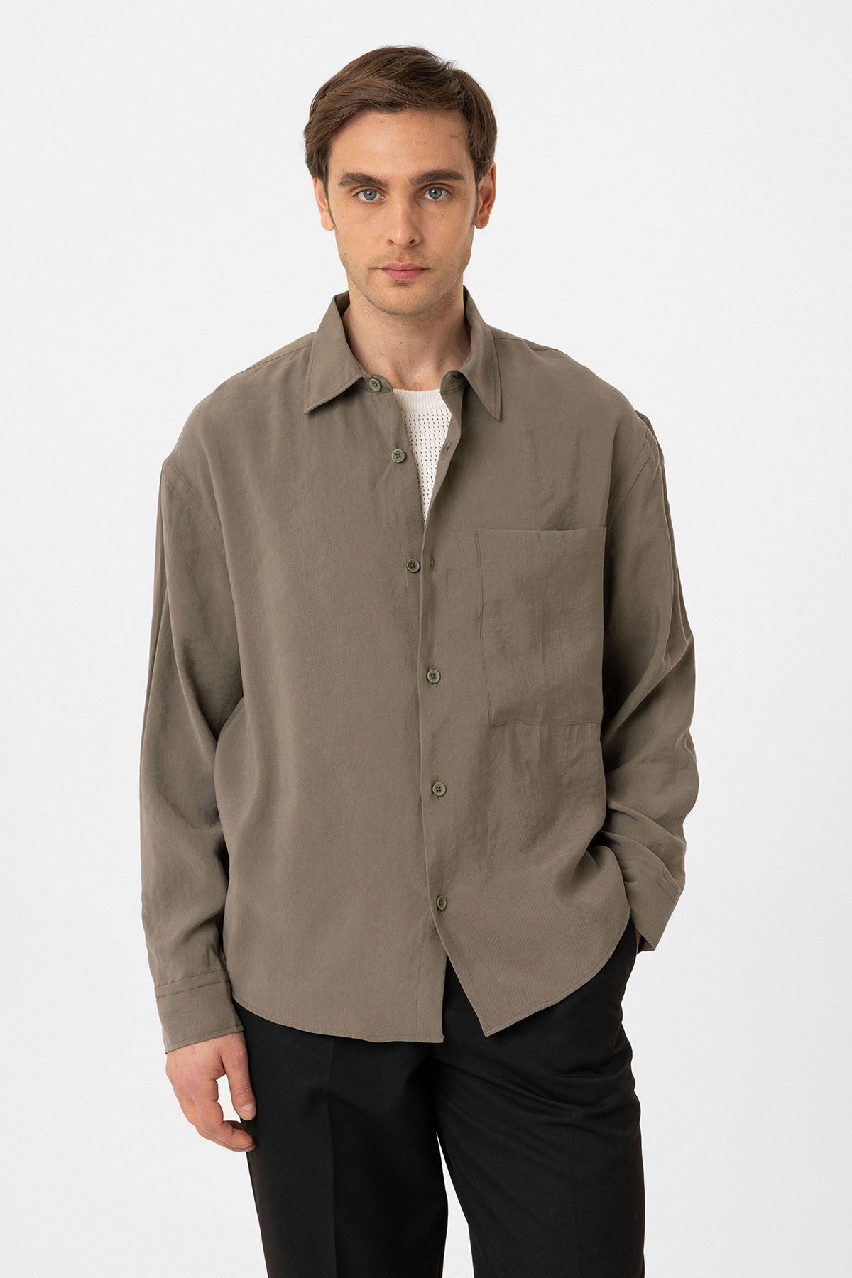 Relax Fit Modal Fabric Men's Shirt