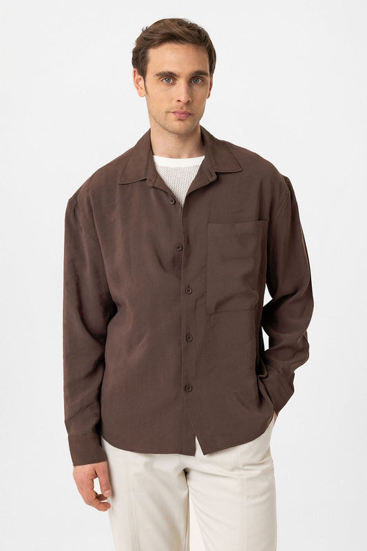 Relax Fit Modal Fabric Men's Shirt
