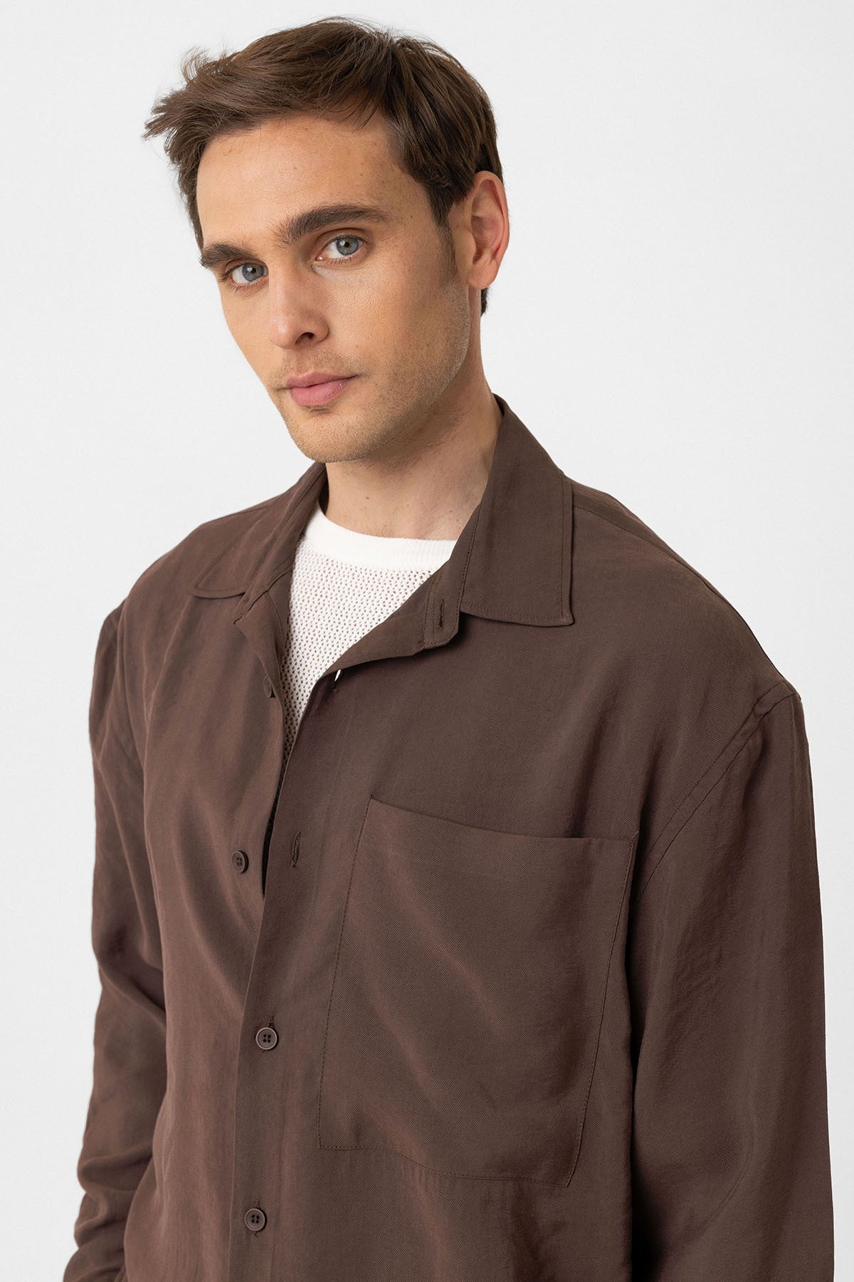 Relax Fit Modal Fabric Men's Shirt