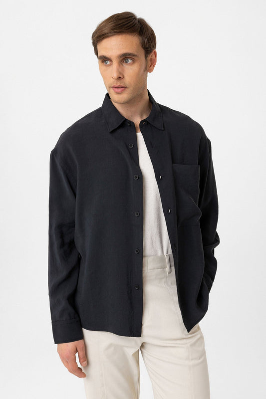 Relax Fit Modal Fabric Men's Shirt