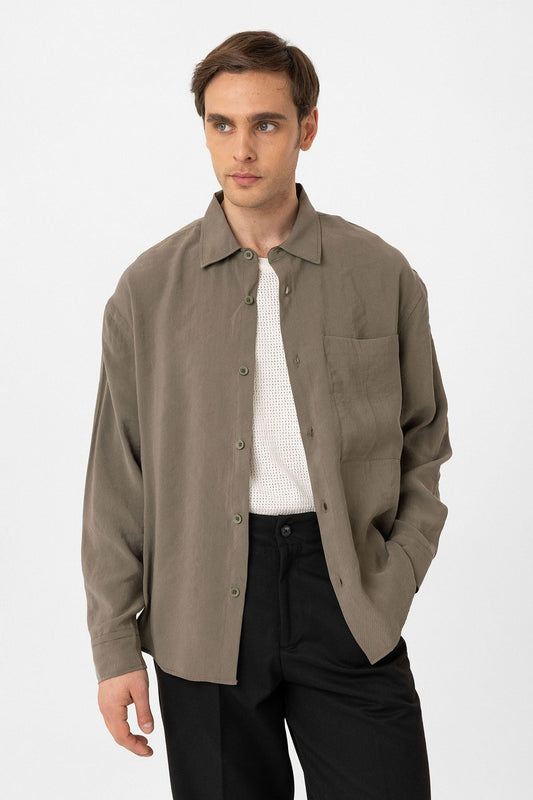 Relax Fit Modal Fabric Men's Shirt