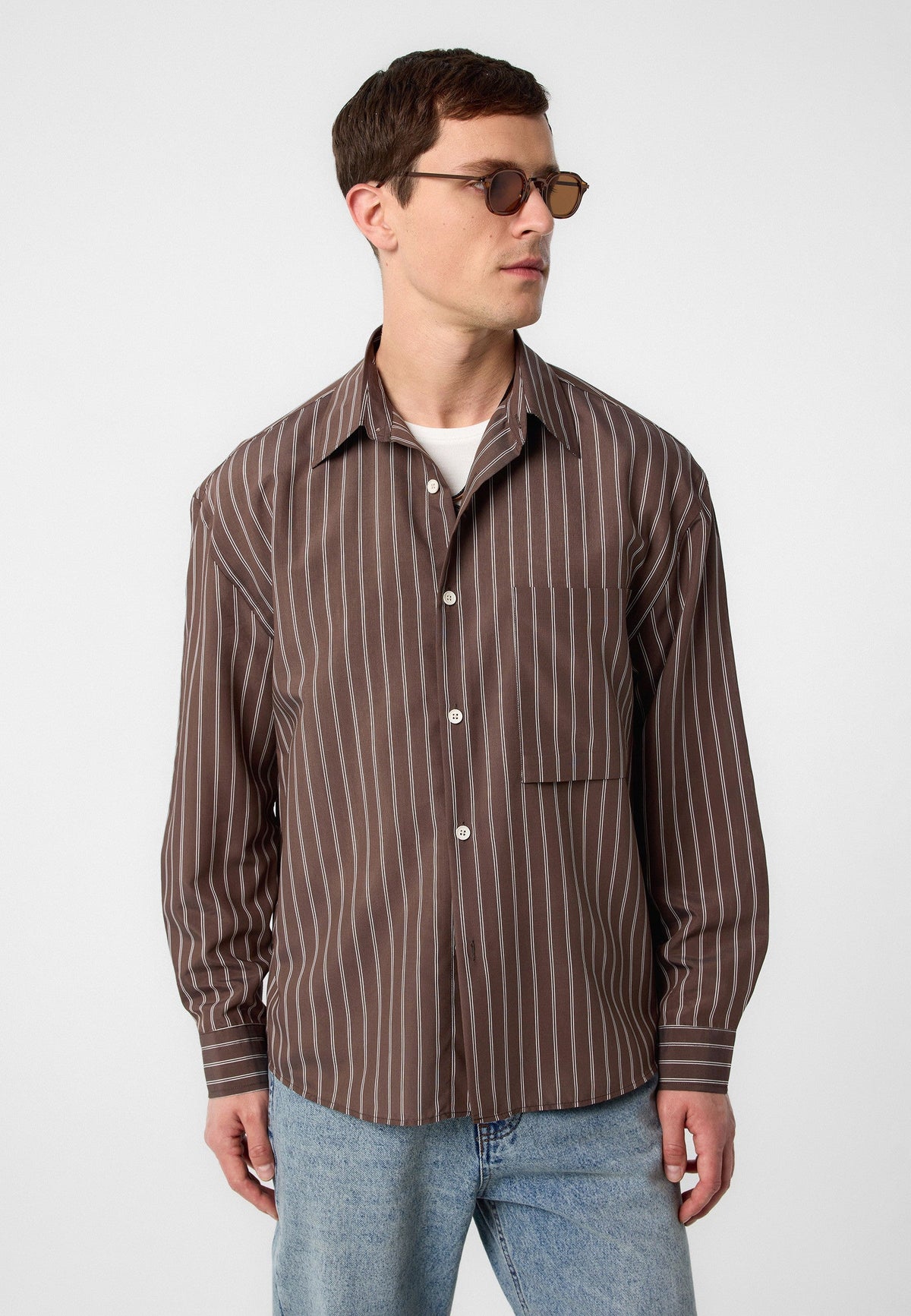 Relax Fit Striped Men's Shirt
