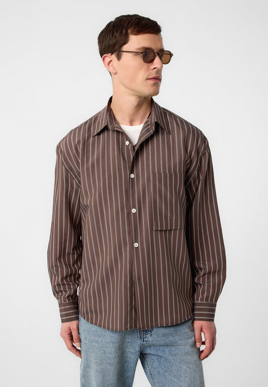 Relax Fit Striped Men's Shirt