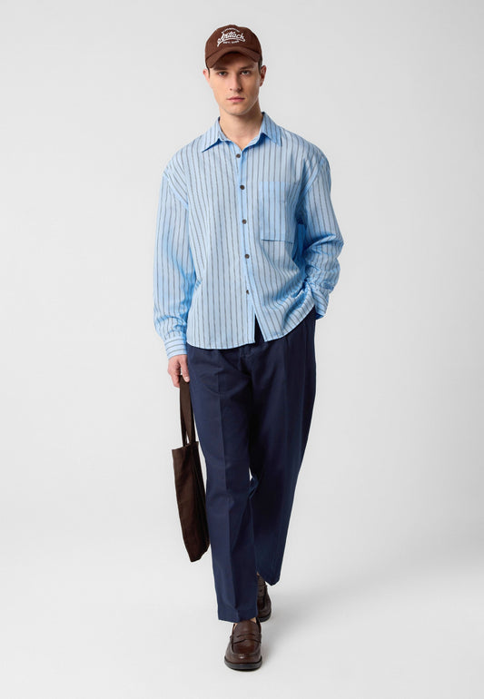 Relax Fit Striped Men's Shirt