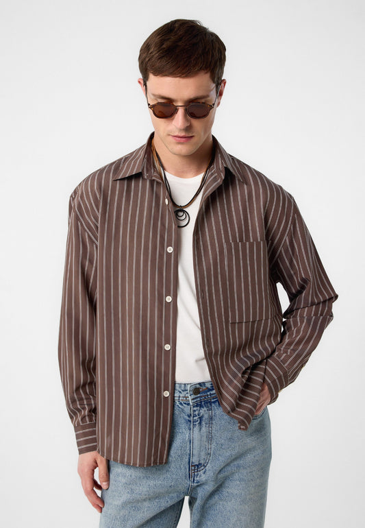 Relax Fit Striped Men's Shirt