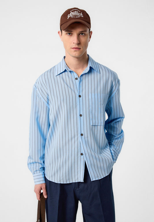 Relax Fit Striped Men's Shirt