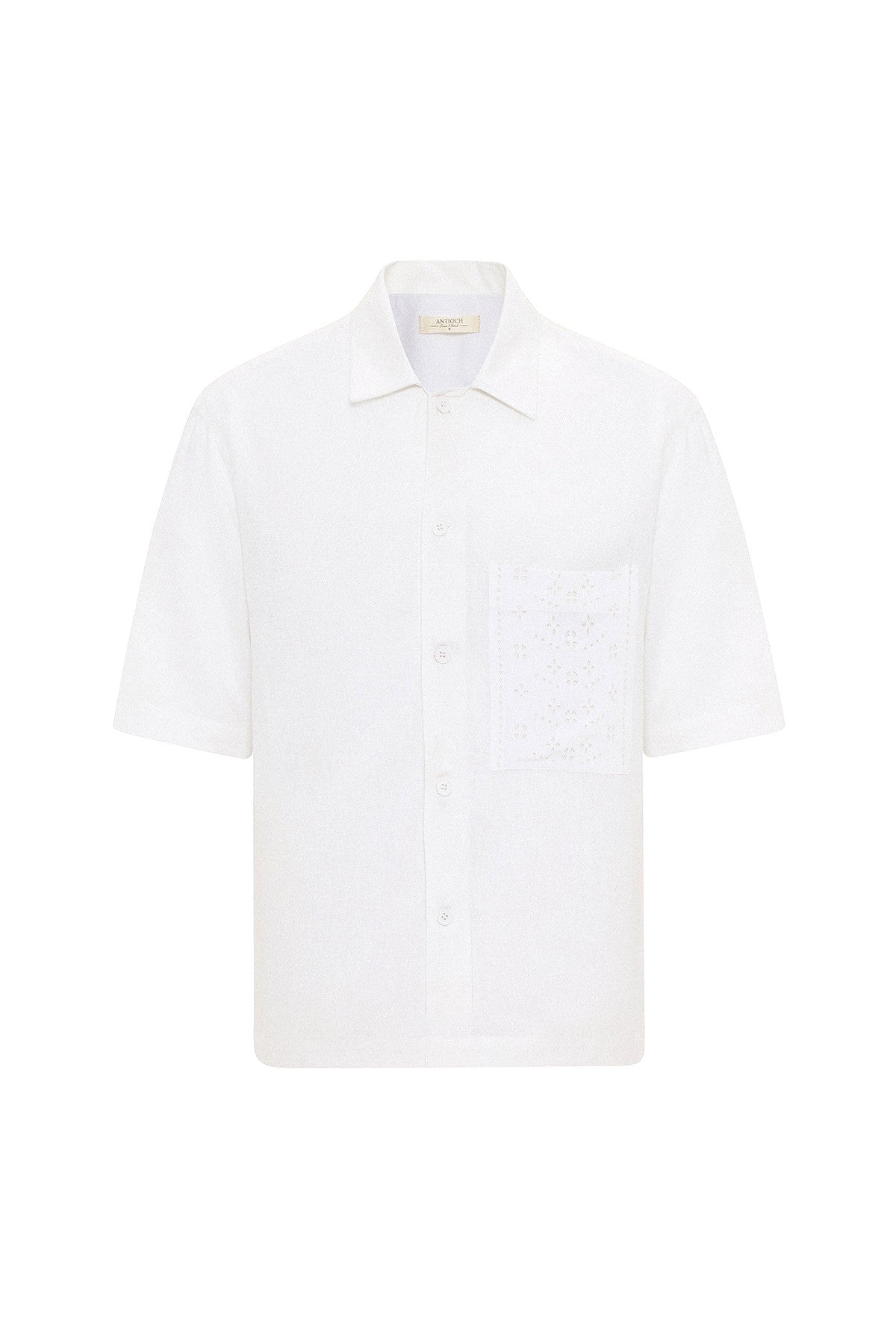 Antioch Short-Sleeve Men's Shirt with Linen Blend