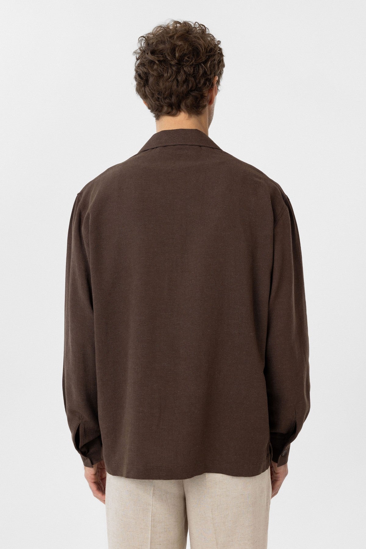 Men's Relaxed-Fit Shirt with Linen Blend