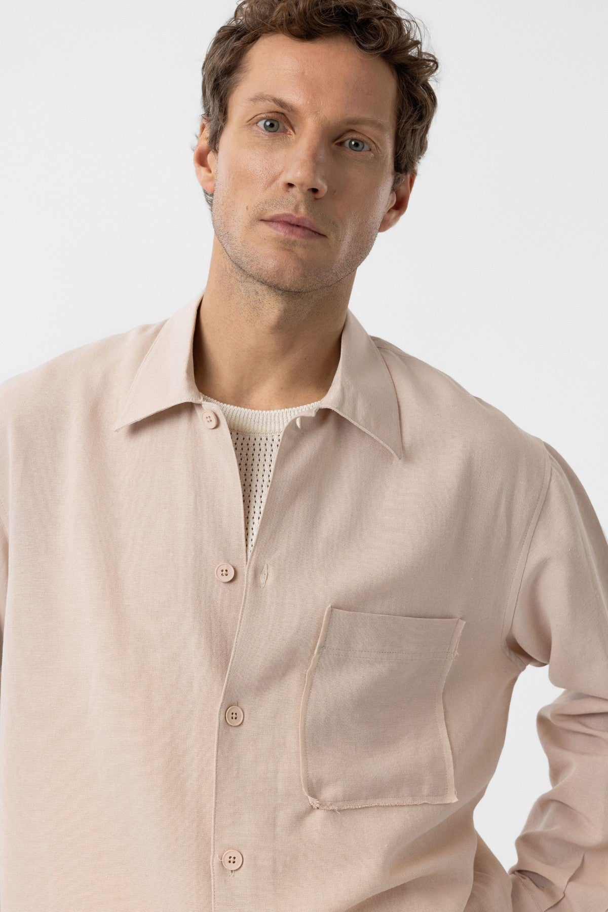 Antioch Linen-Blend Relaxed-Fit Men's Shirt