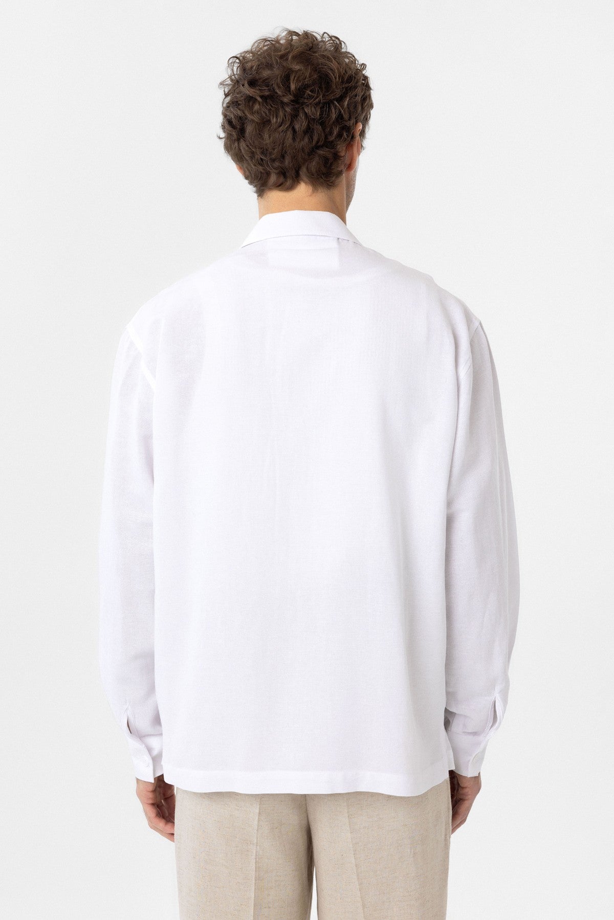 Men's Relaxed-Fit Shirt with Linen Blend