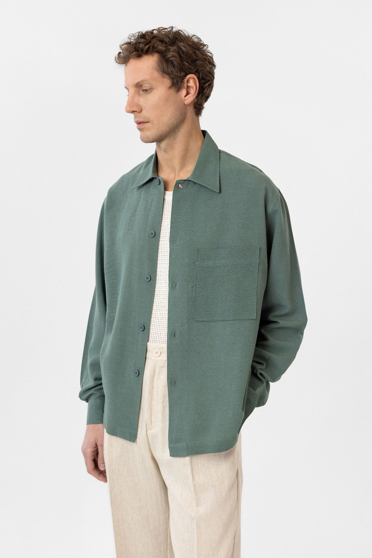Antioch Linen-Blend Relaxed-Fit Men's Shirt