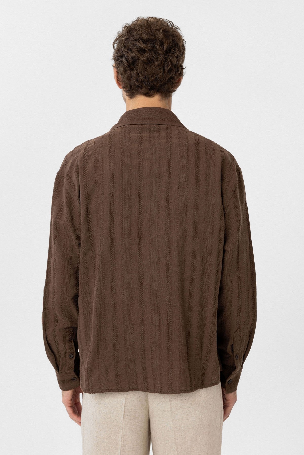 Antioch Textured Jacquard Cotton Men's Shirt
