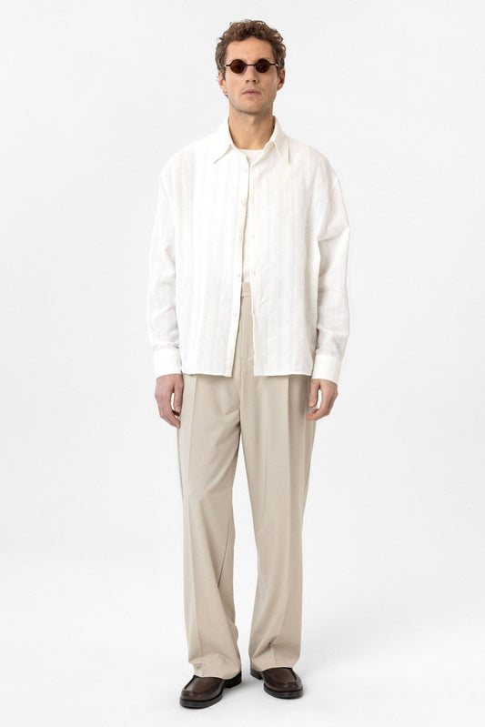 Antioch Textured Jacquard Cotton Men's Shirt