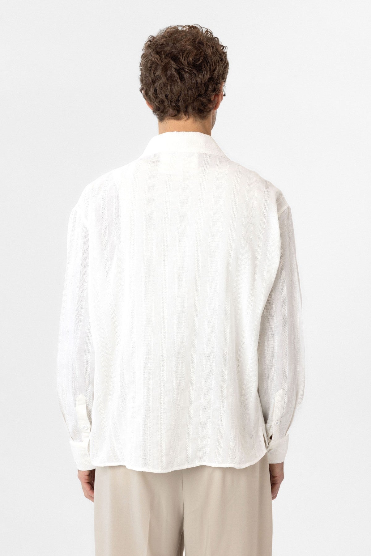Antioch Textured Jacquard Cotton Men's Shirt