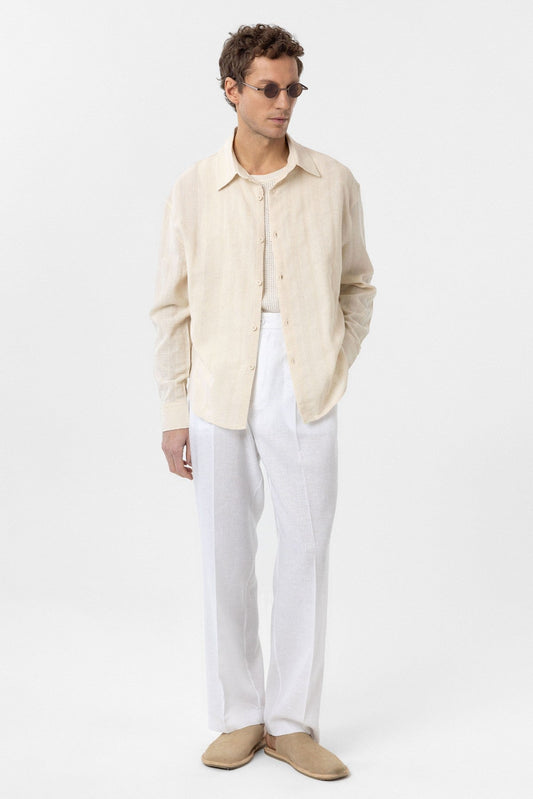Antioch Textured Jacquard Cotton Men's Shirt