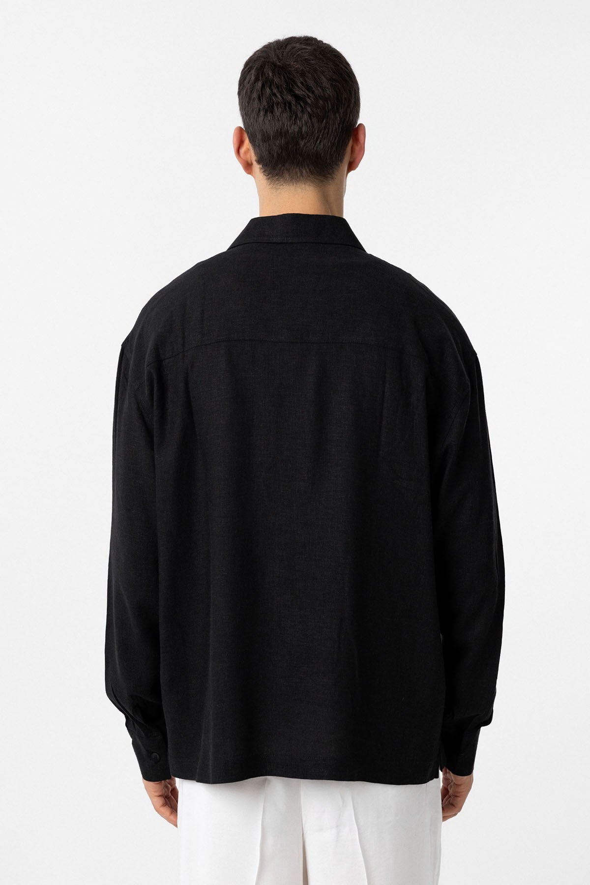 Men's Relaxed-Fit Shirt with Linen Blend