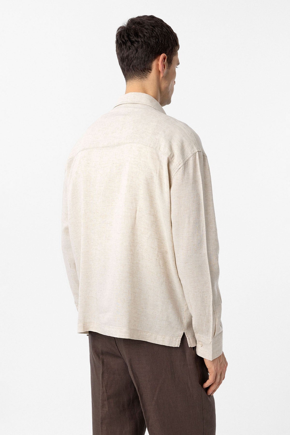 Men's Relaxed-Fit Shirt with Linen Blend