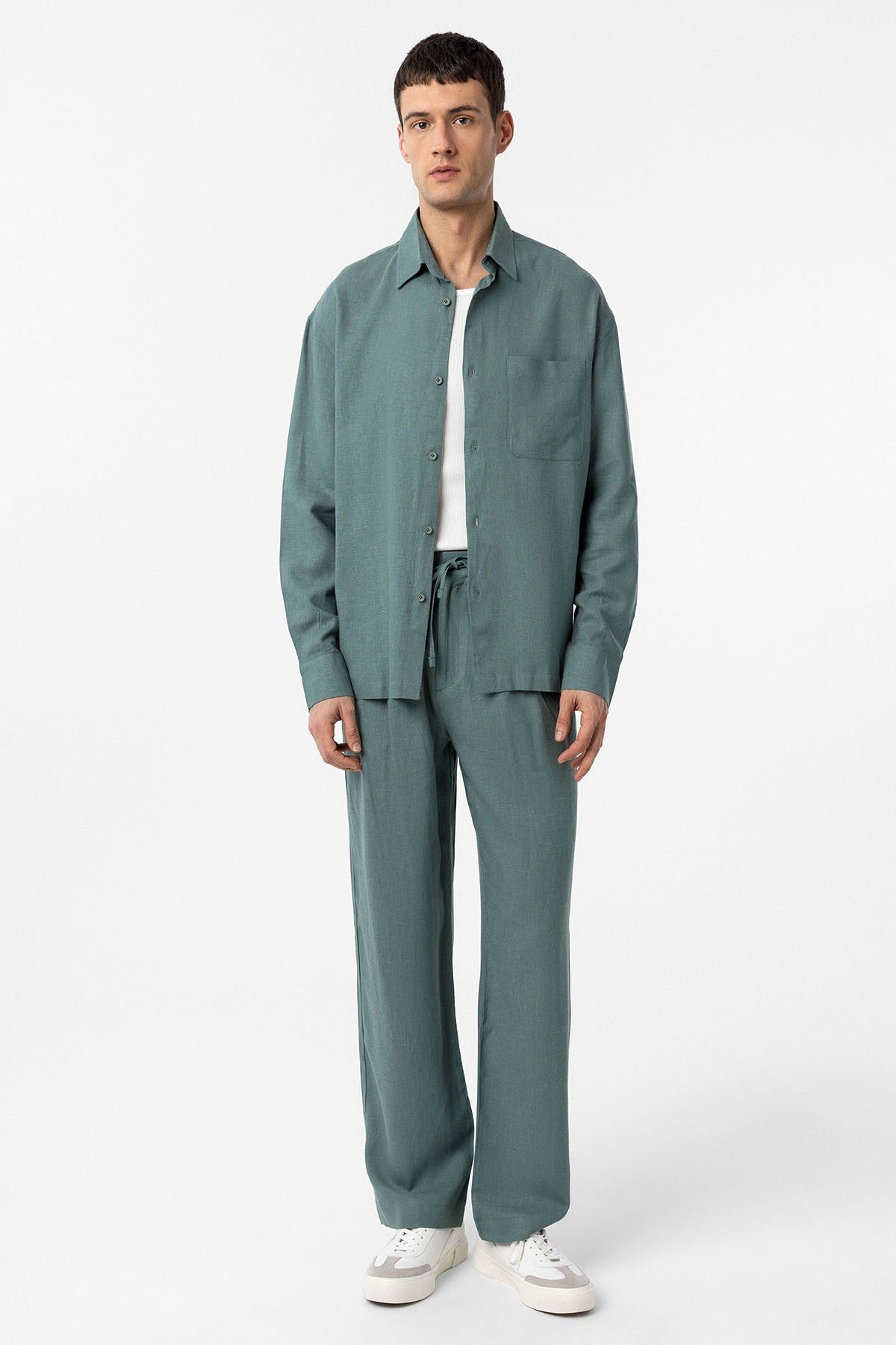 Antioch Linen-Blend Relaxed-Fit Men's Shirt