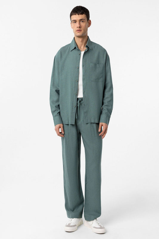 Antioch Linen-Blend Relaxed-Fit Men's Shirt