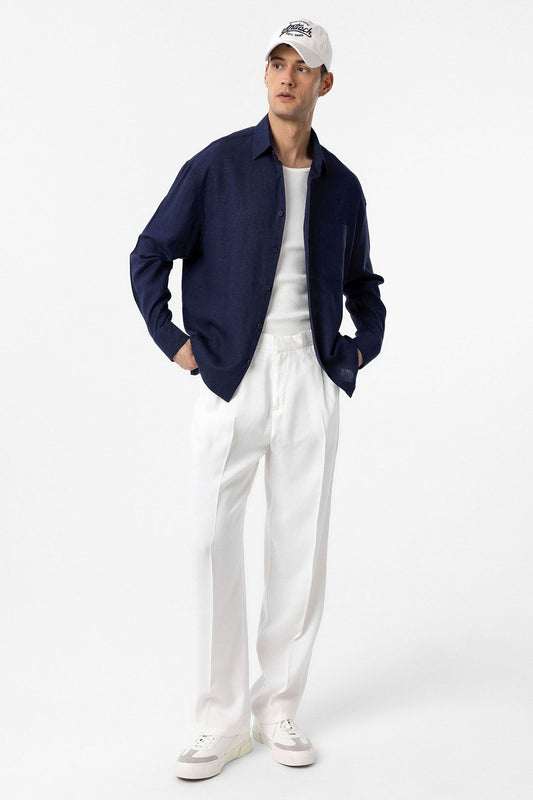 Antioch Linen-Blend Relaxed-Fit Men's Shirt