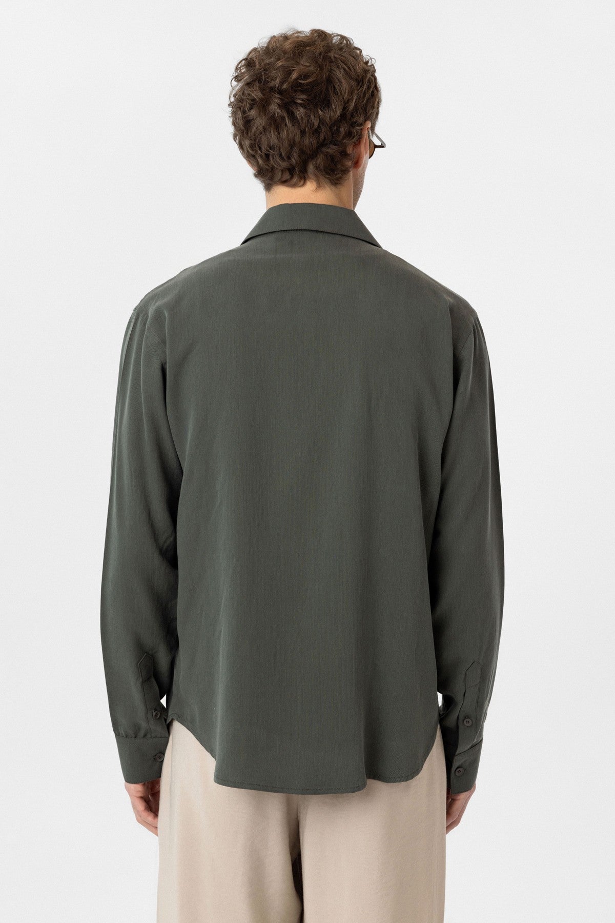 Relax Fit Lyocell Fabric Men's Shirt