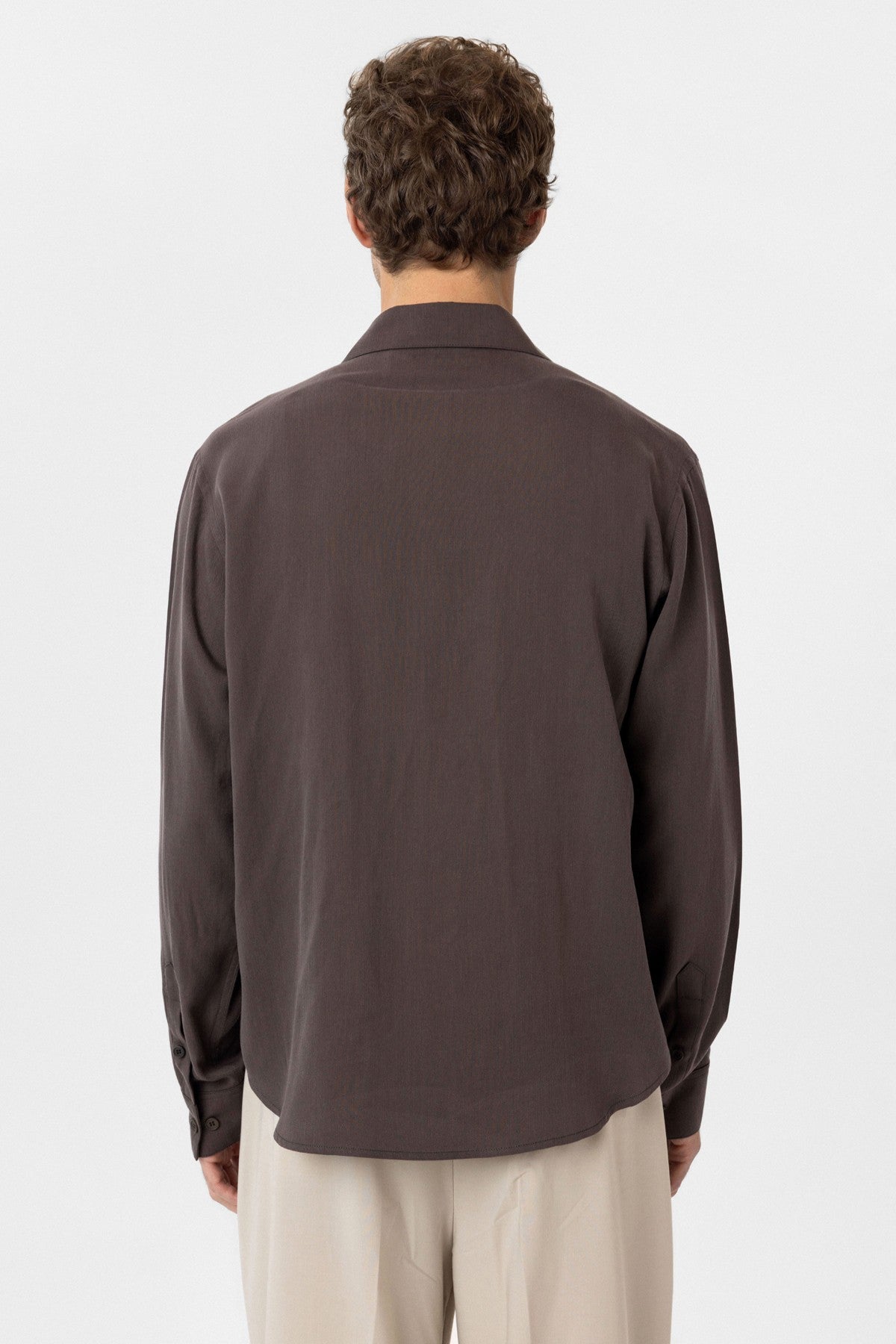 Relax Fit Lyocell Fabric Men's Shirt