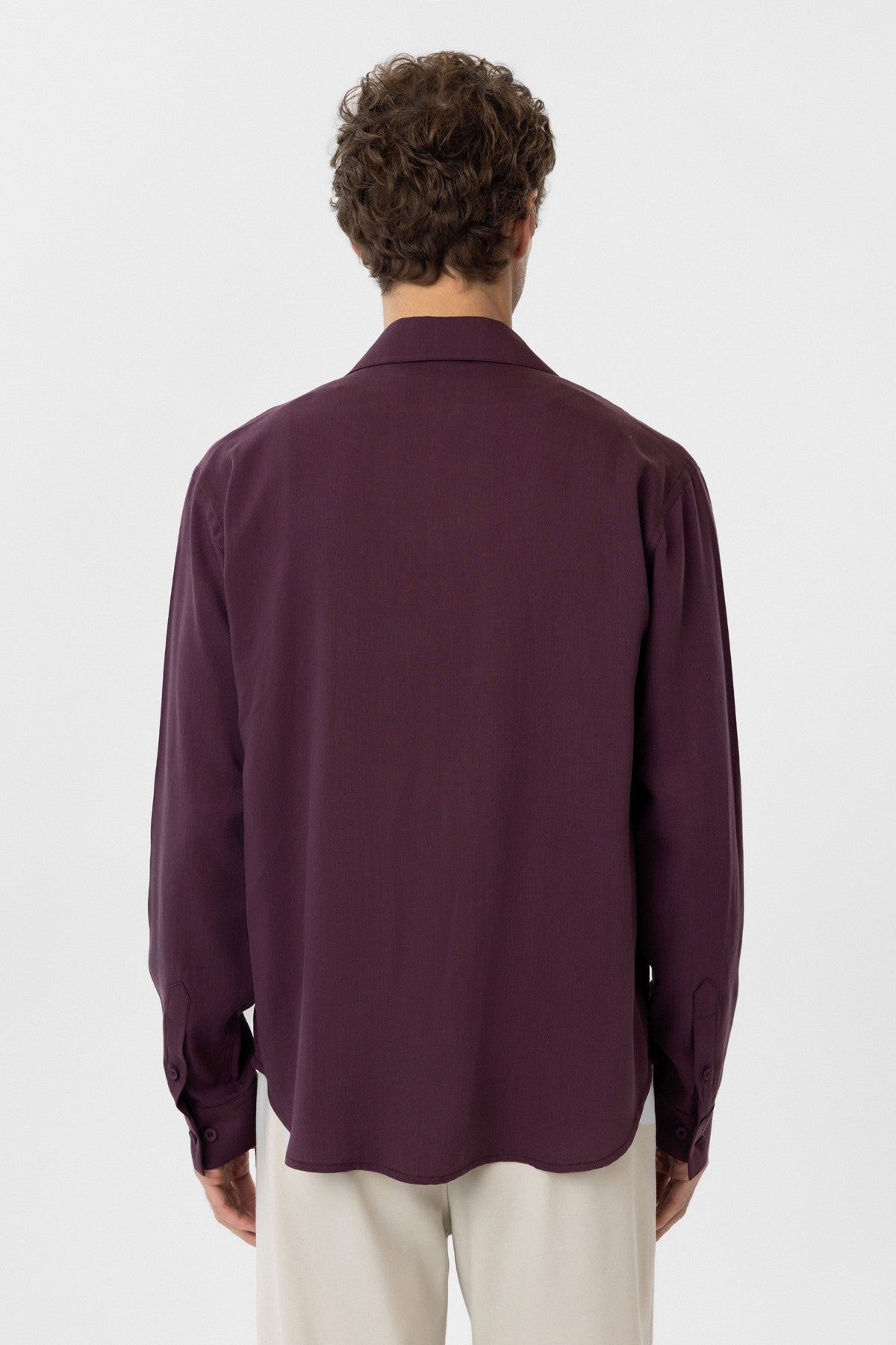 Relax Fit Lyocell Fabric Men's Shirt