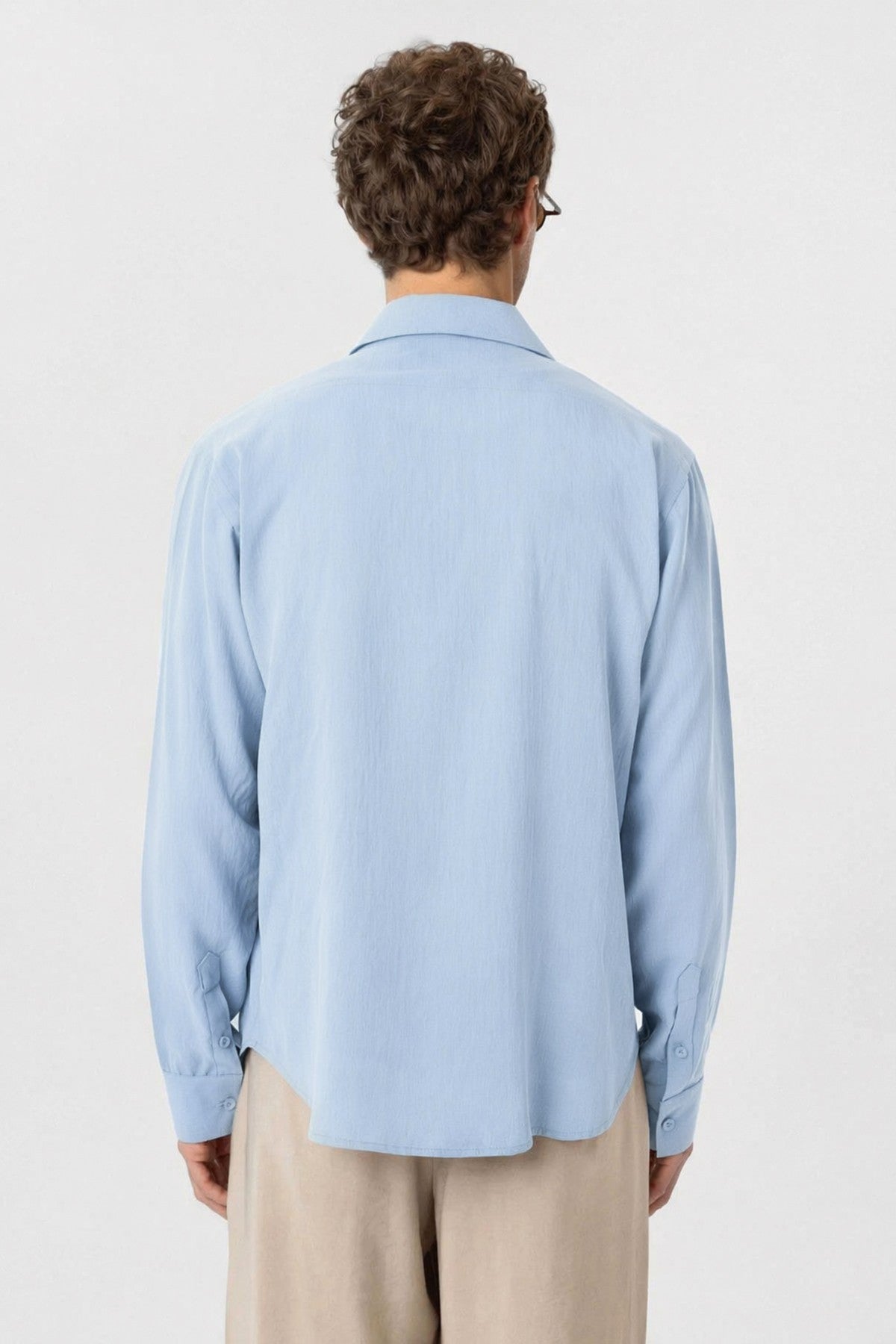 Relax Fit Lyocell Fabric Men's Shirt