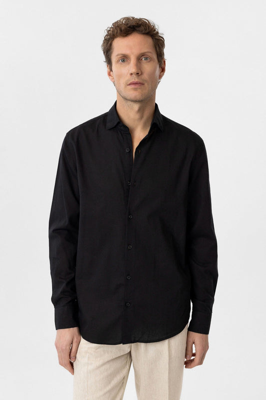 Relax Fit Lyocell Fabric Men's Shirt