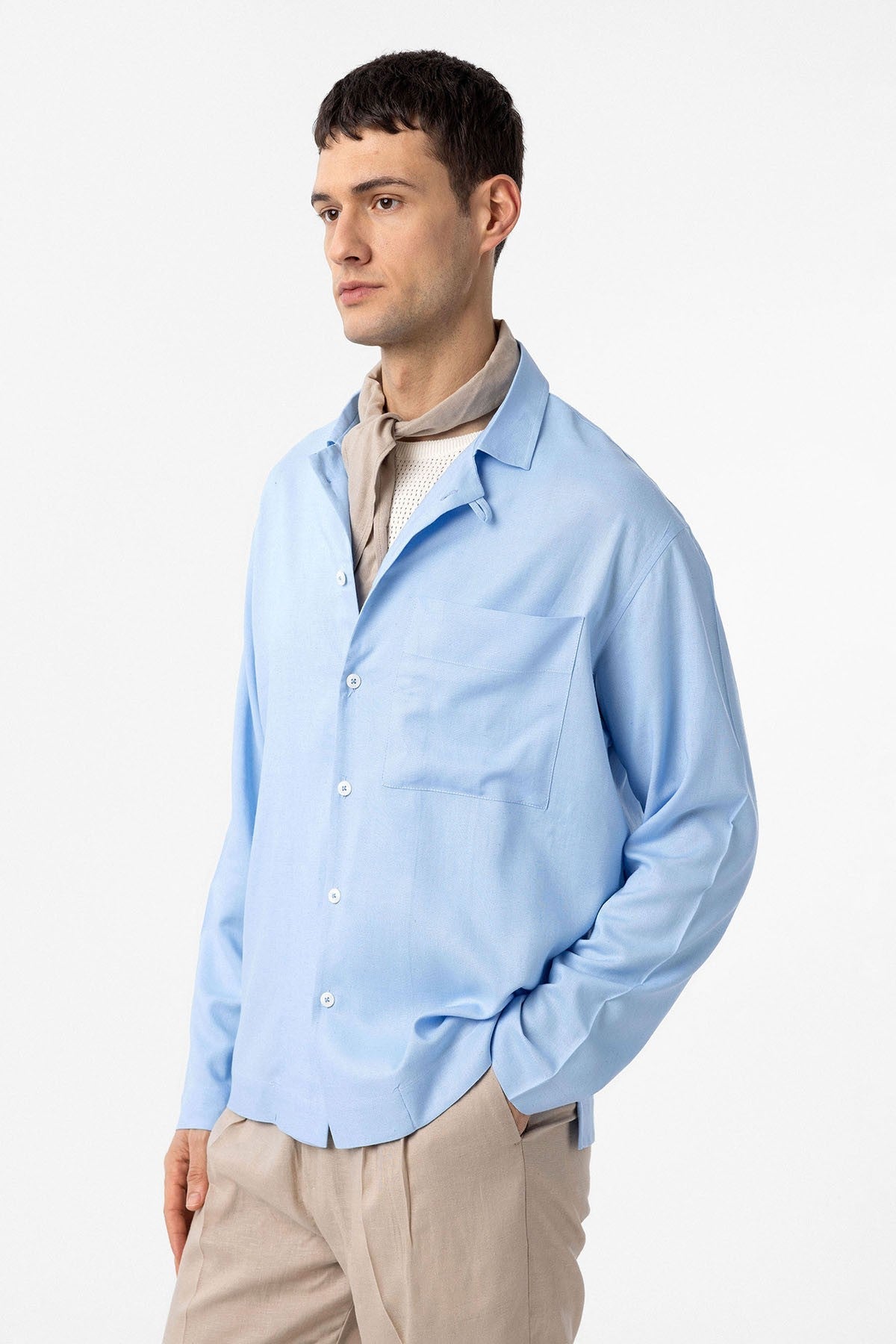 Antioch Linen-Blend Relaxed-Fit Men's Shirt
