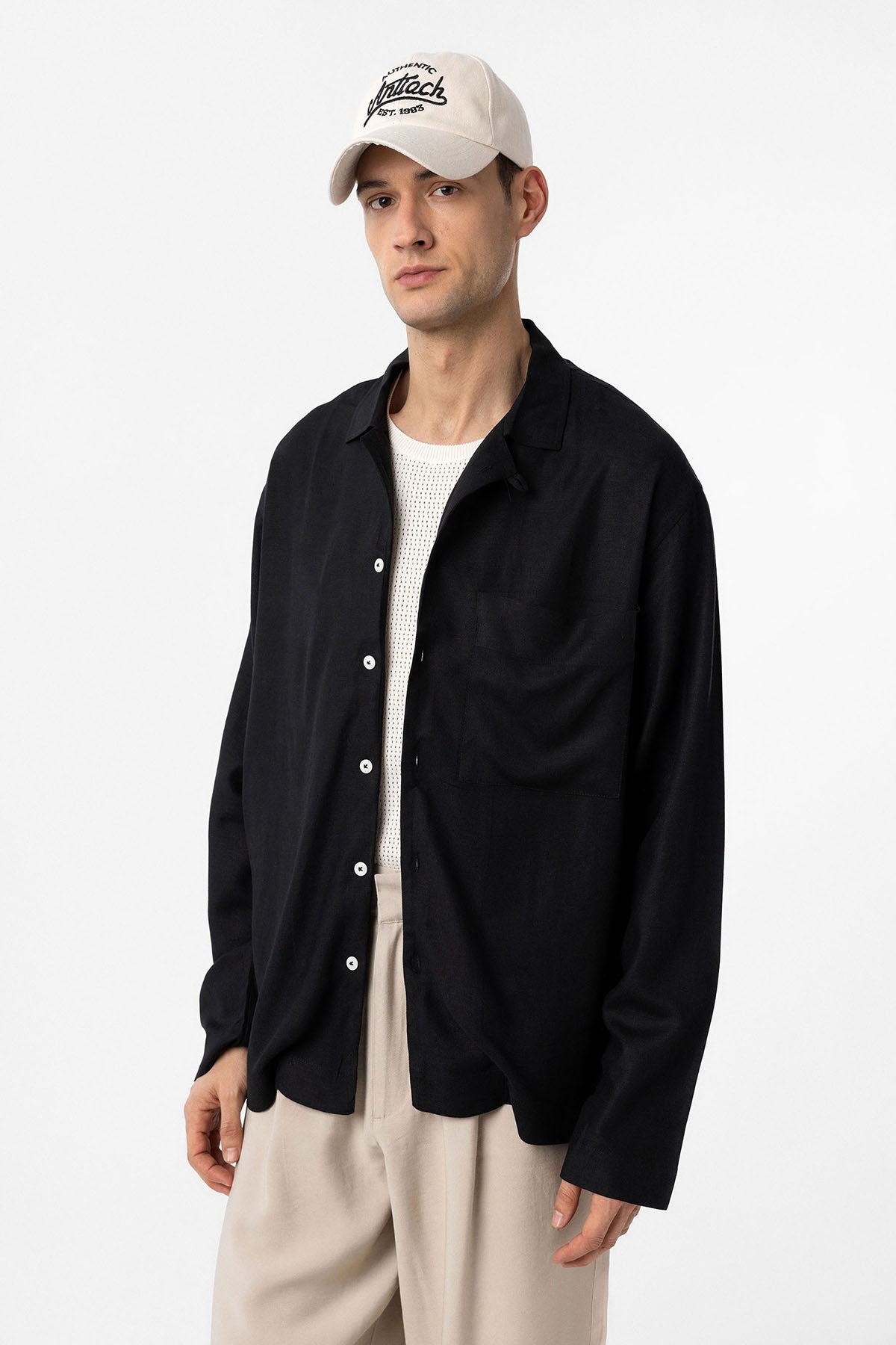 Antioch Linen-Blend Relaxed-Fit Men's Shirt