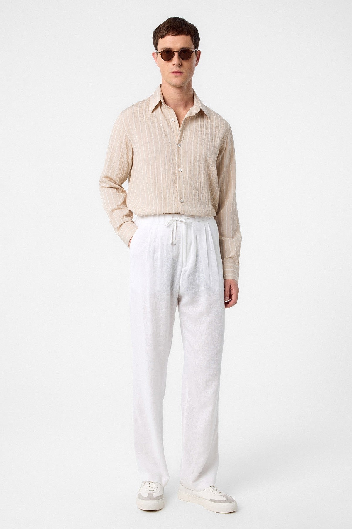 Relax Fit Striped Men's Shirt
