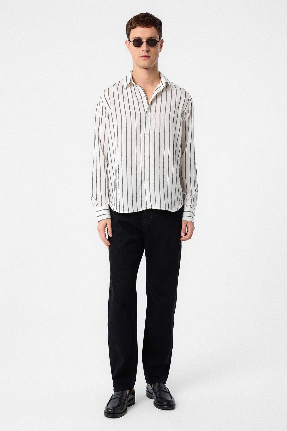 Relax Fit Striped Men's Shirt
