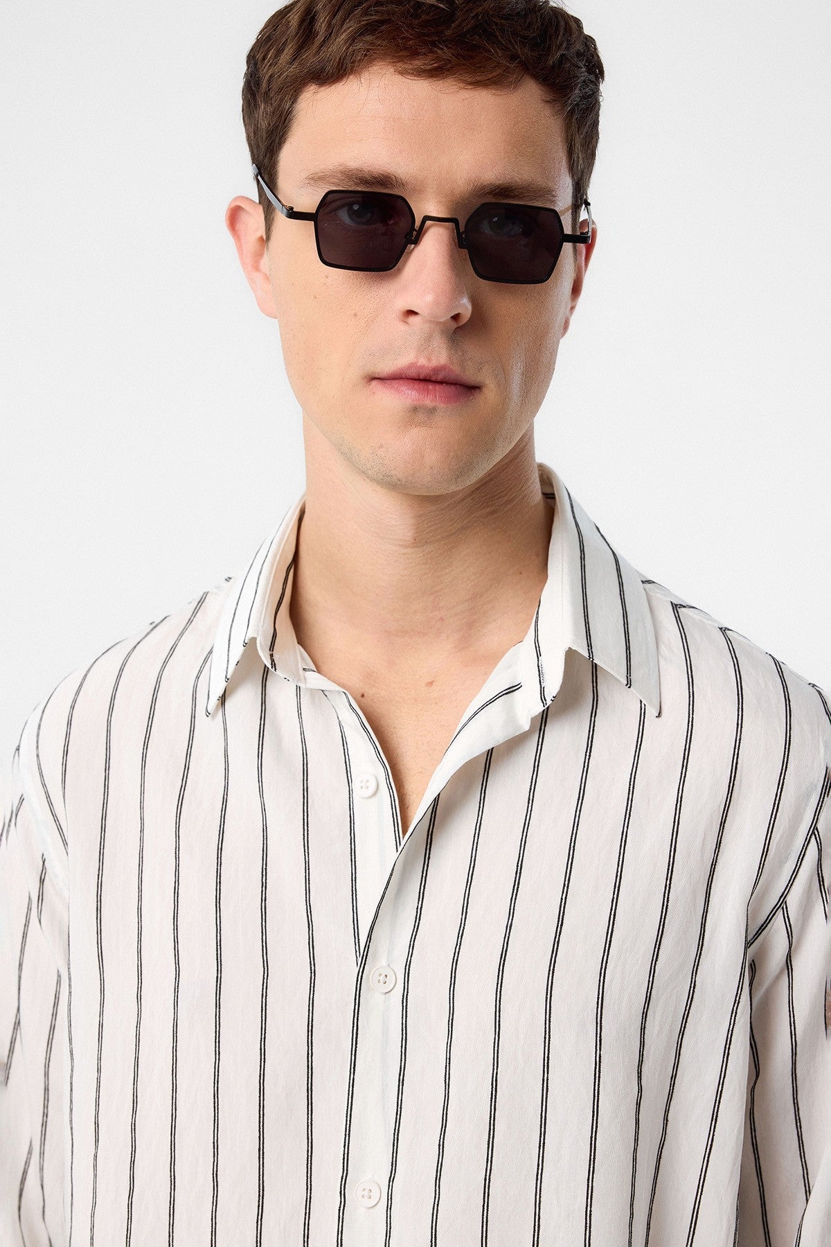 Relax Fit Striped Men's Shirt