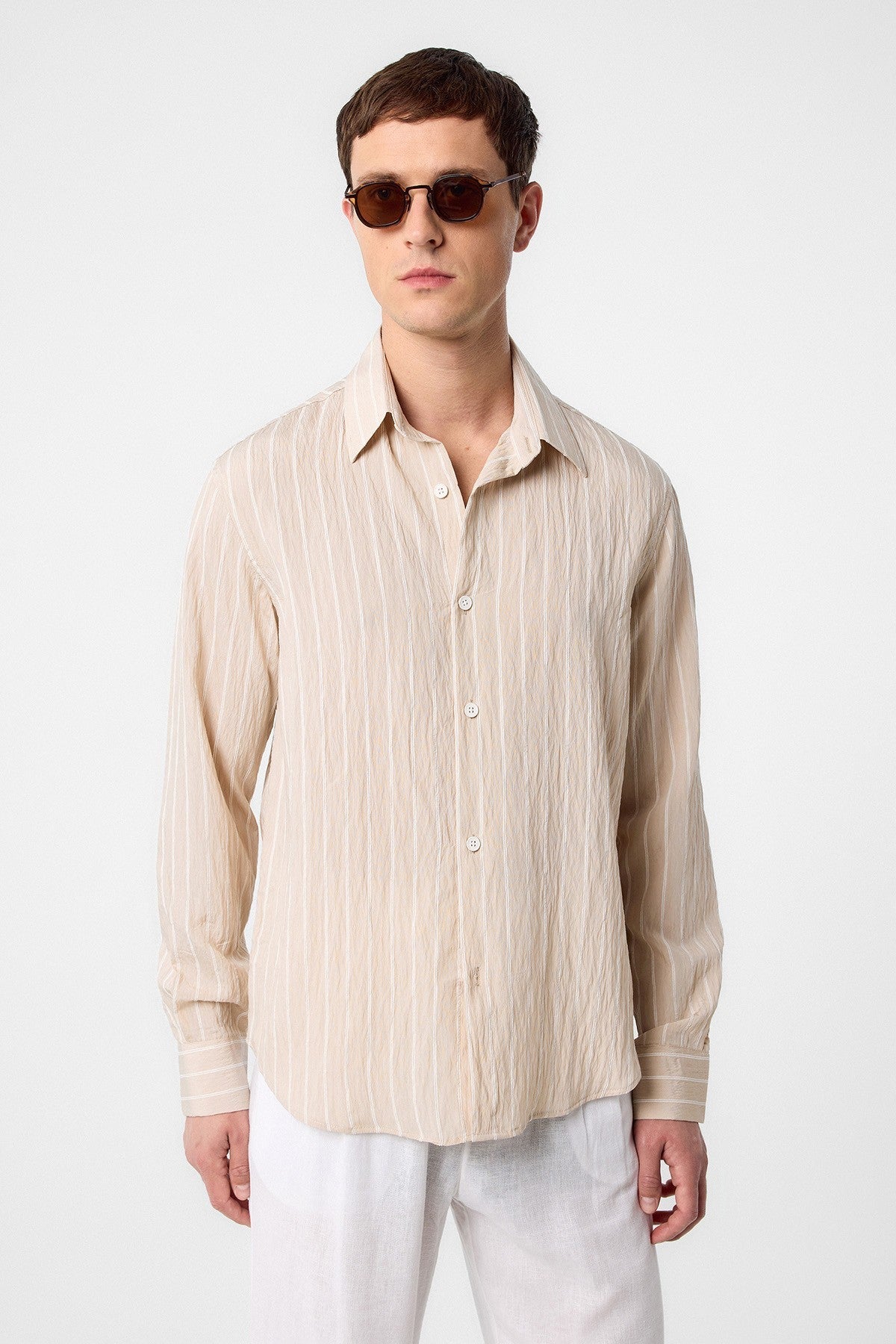 Relax Fit Striped Men's Shirt