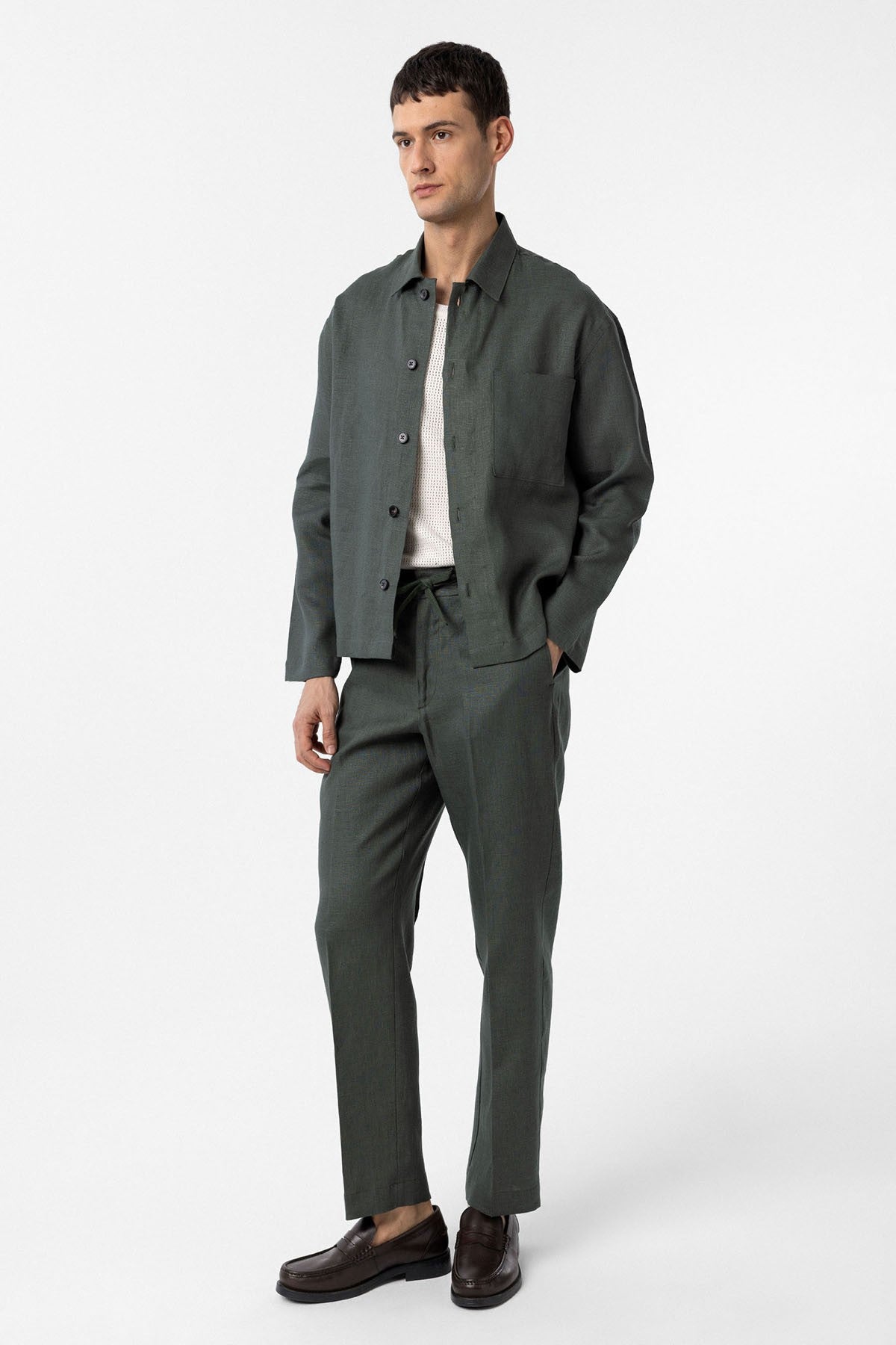 Antioch 100% Linen Relaxed-Fit Men's Lightweight Jacket