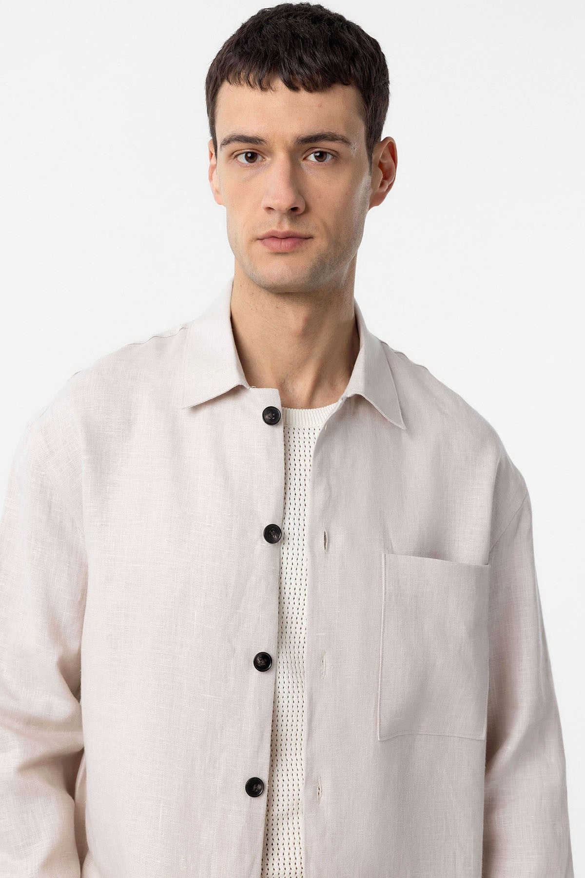 Antioch 100% Linen Relaxed-Fit Men's Lightweight Jacket