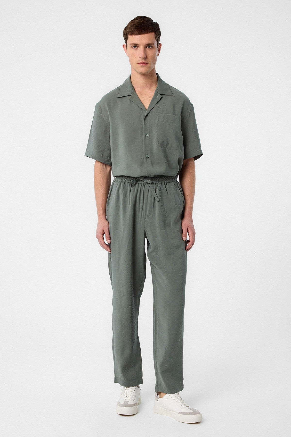 Antioch Apache Collar Modal Fabric Men's Shirt