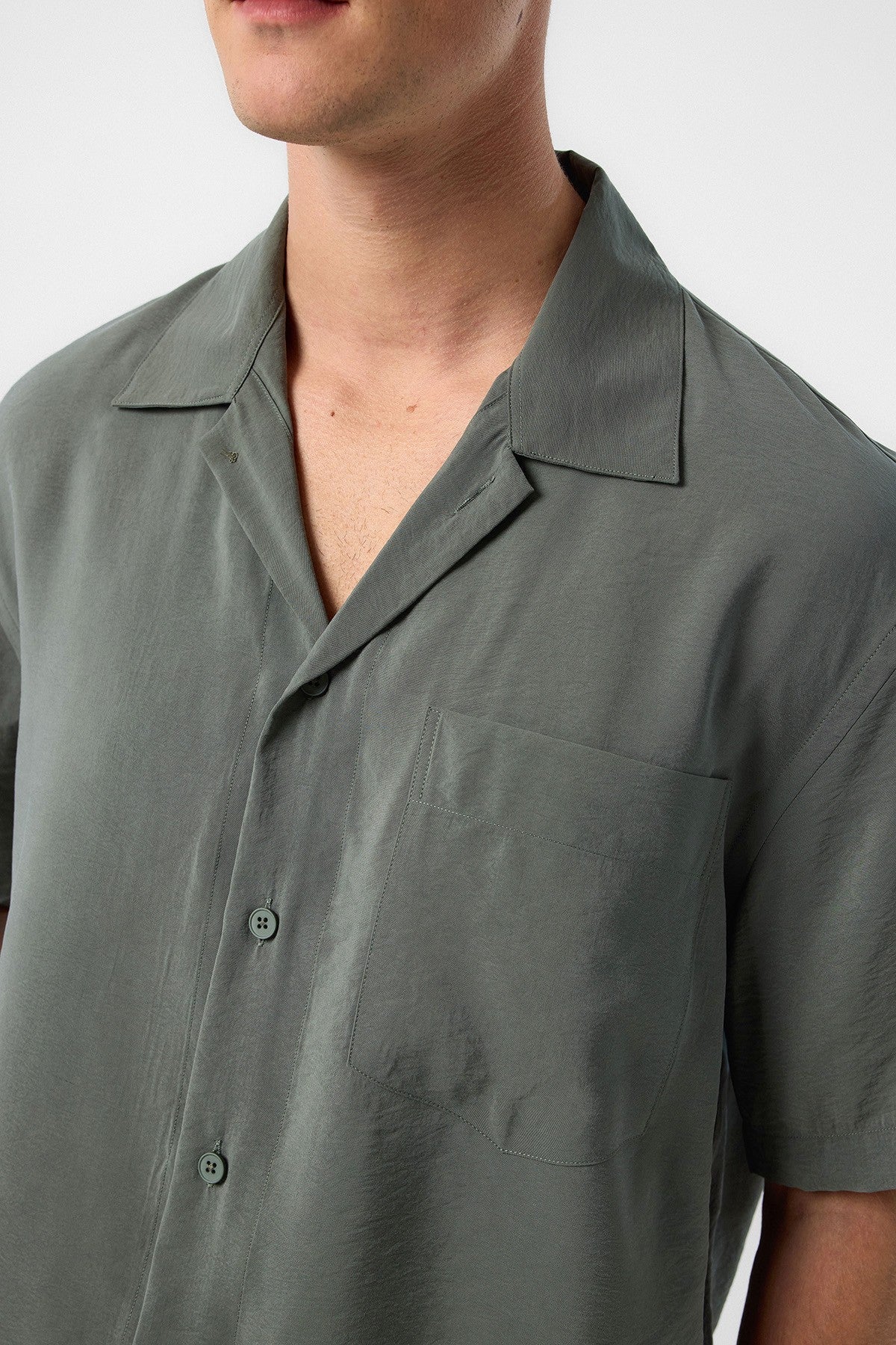 Antioch Apache Collar Modal Fabric Men's Shirt