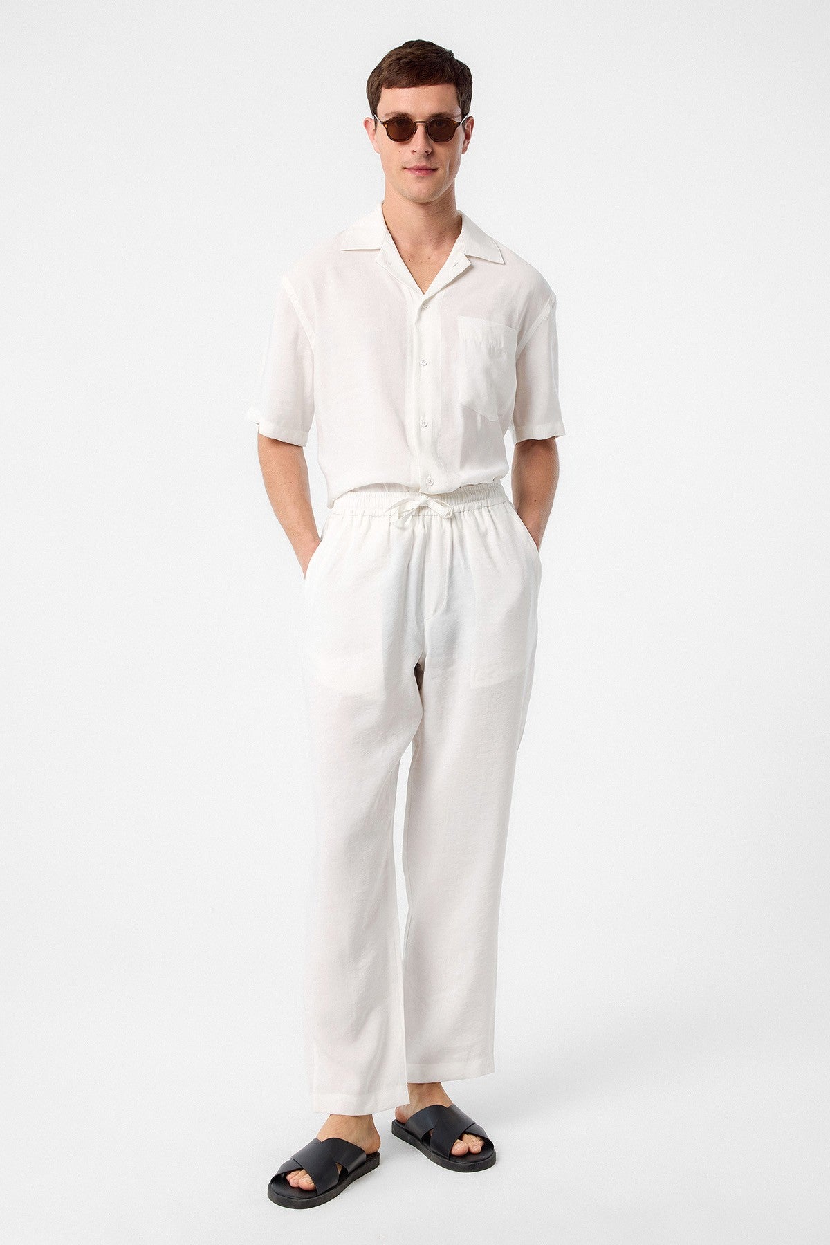 Antioch Apache Collar Modal Fabric Men's Shirt