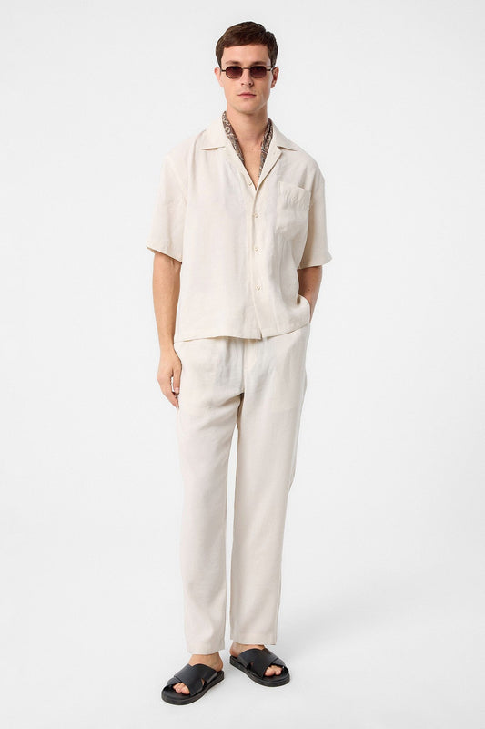 Antioch Apache Collar Modal Fabric Men's Shirt
