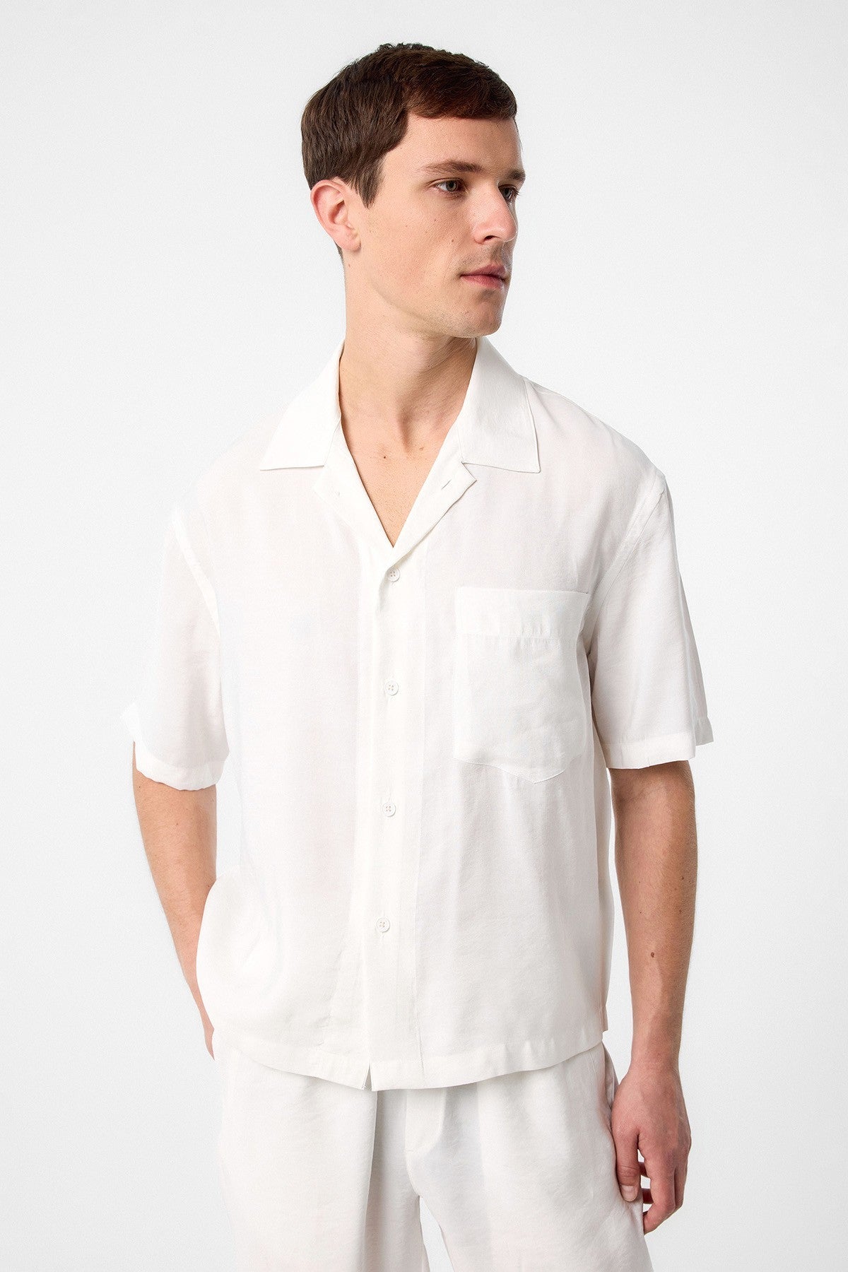 Antioch Apache Collar Modal Fabric Men's Shirt