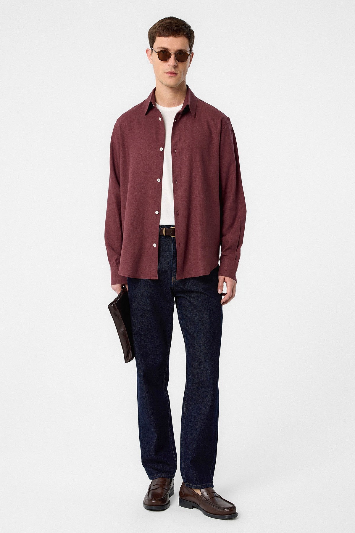Antioch Relax Fit Men's Linen-Blend Shirt